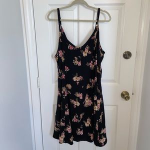 Torrid Black Flower Dress